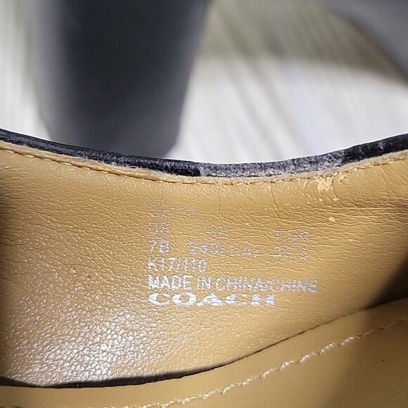 Coach Black Leather Black Heel Pumps Womens Size 7 - Picture 13 of 14